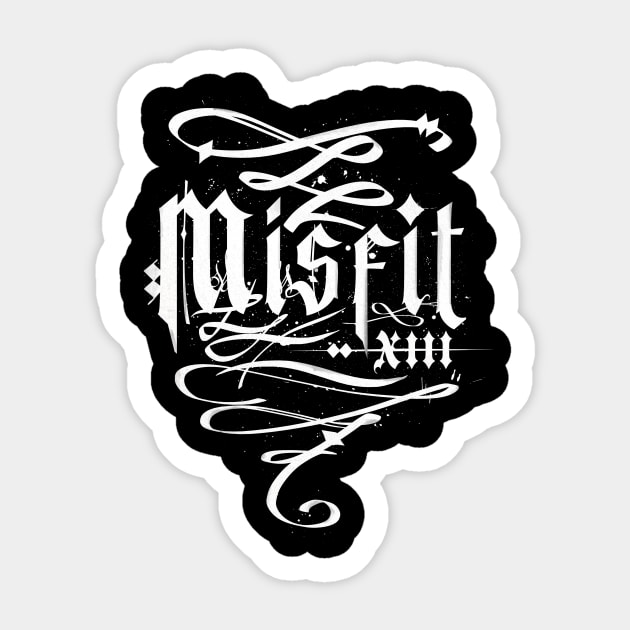 Misfit 13 Sticker by Kiboune